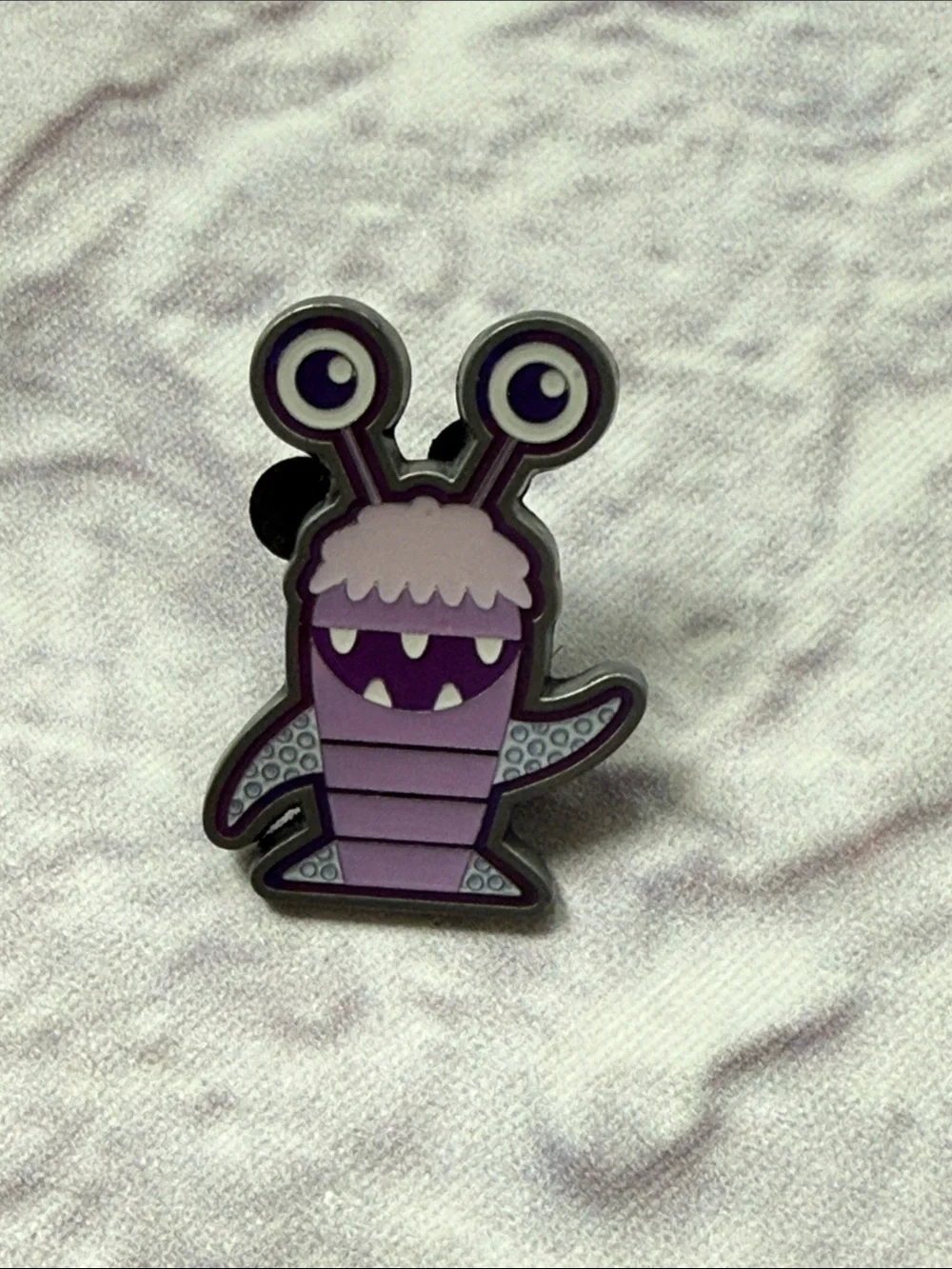 Loungefly Monster’s Inc Boo Pin purple monster costume
